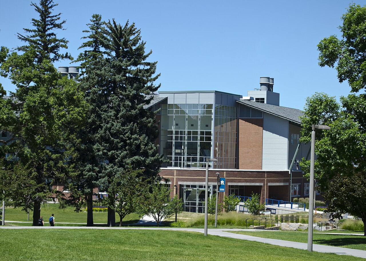 Illustrative view of a university campus building